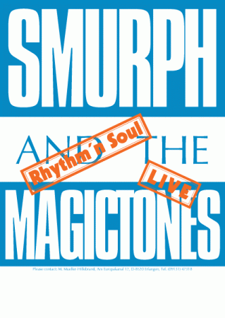 Smurph And The Magictones - Rhythm & Soul - Live - Poster 1984